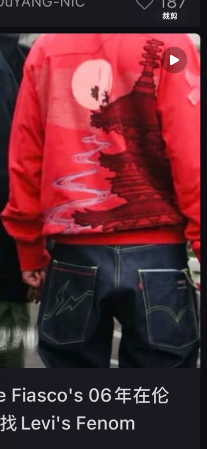 Levi's Fenom Disco Red Diamond Jeans