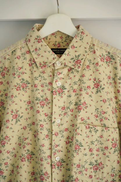 floral print shirt by comme des garcons