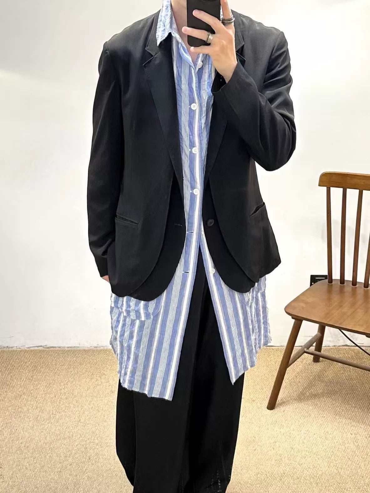 Yohji Yamamoto Pour Homme S/S 2013 Striped Shirt