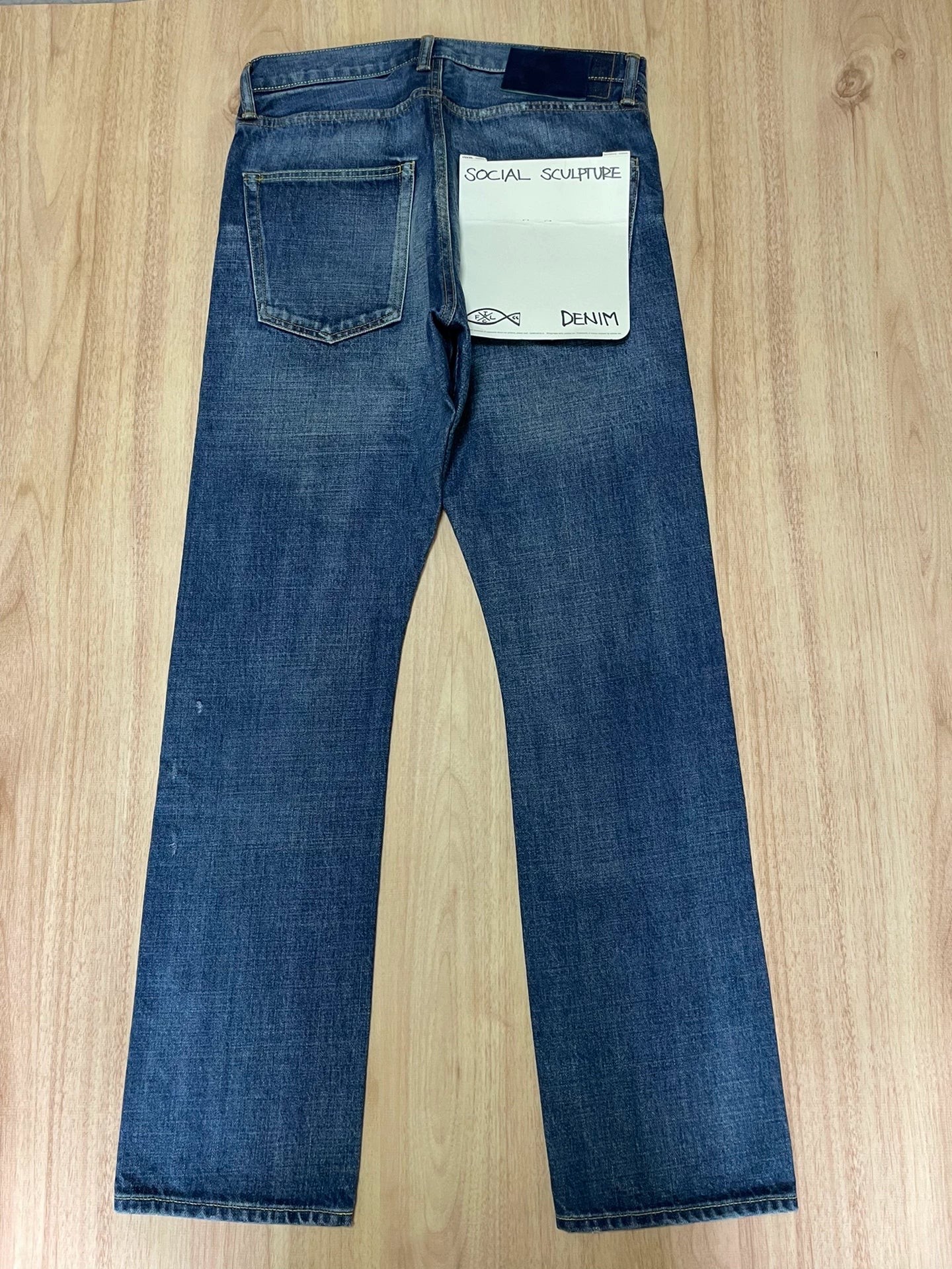 VISVIM SOCIAL SCULPTURE DAMAGED-12 Washed Jeans