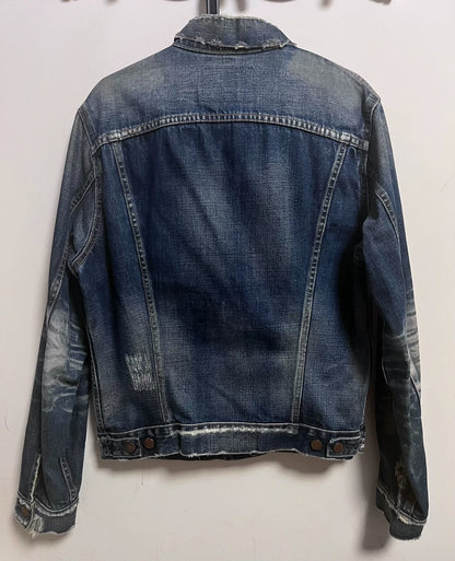 vintage levi's distressed denim jacket 70505