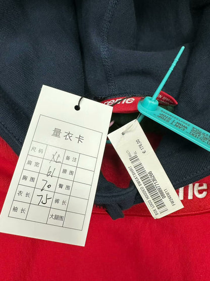 supreme 24ss color block bogo hoodie