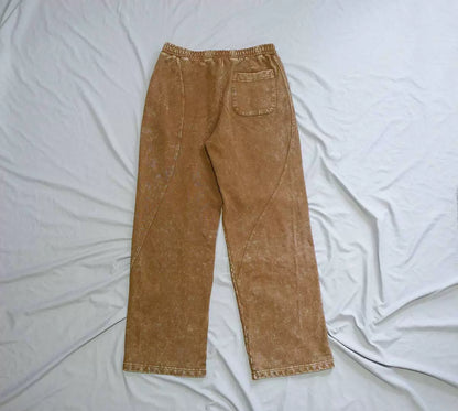 dime cyclone french terry pants in brown