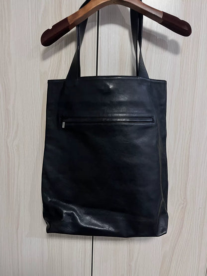 Yohji Yamamoto Black Leather Crossbody Bag