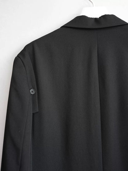 yohji yamamoto shoulder epaulet tailcoat