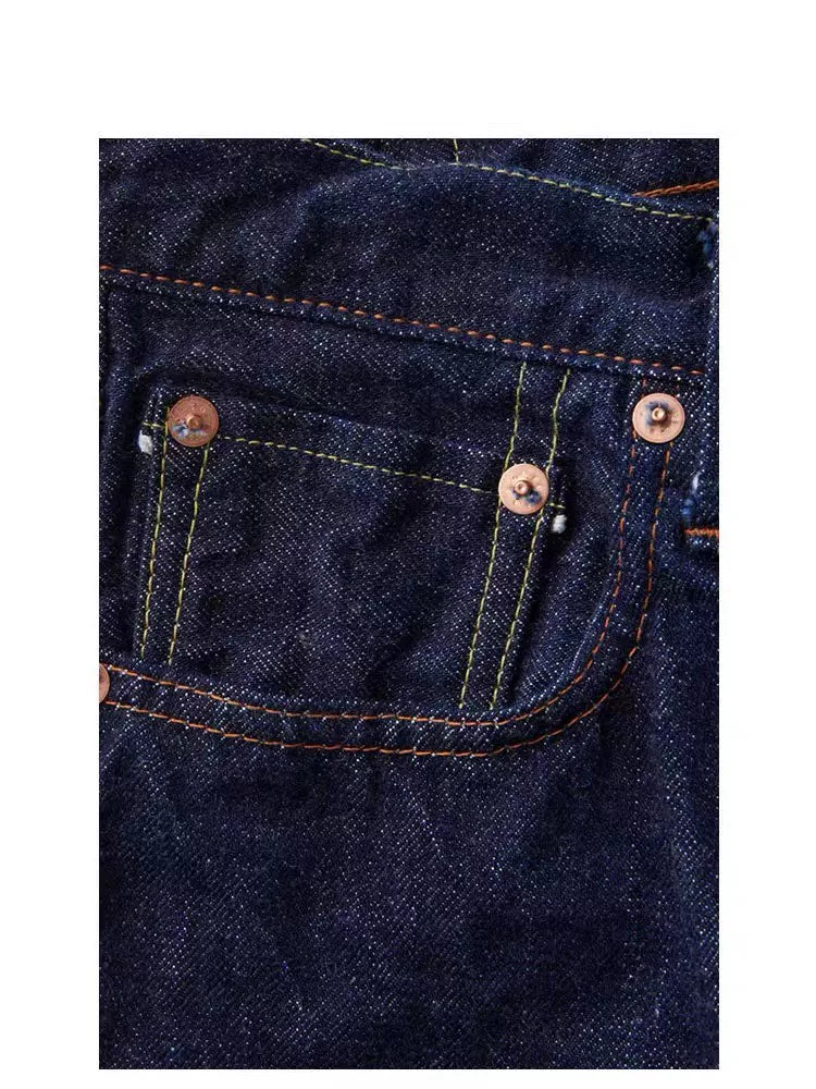 FULLCOUNT Men's Slim Raw Cone Jeans