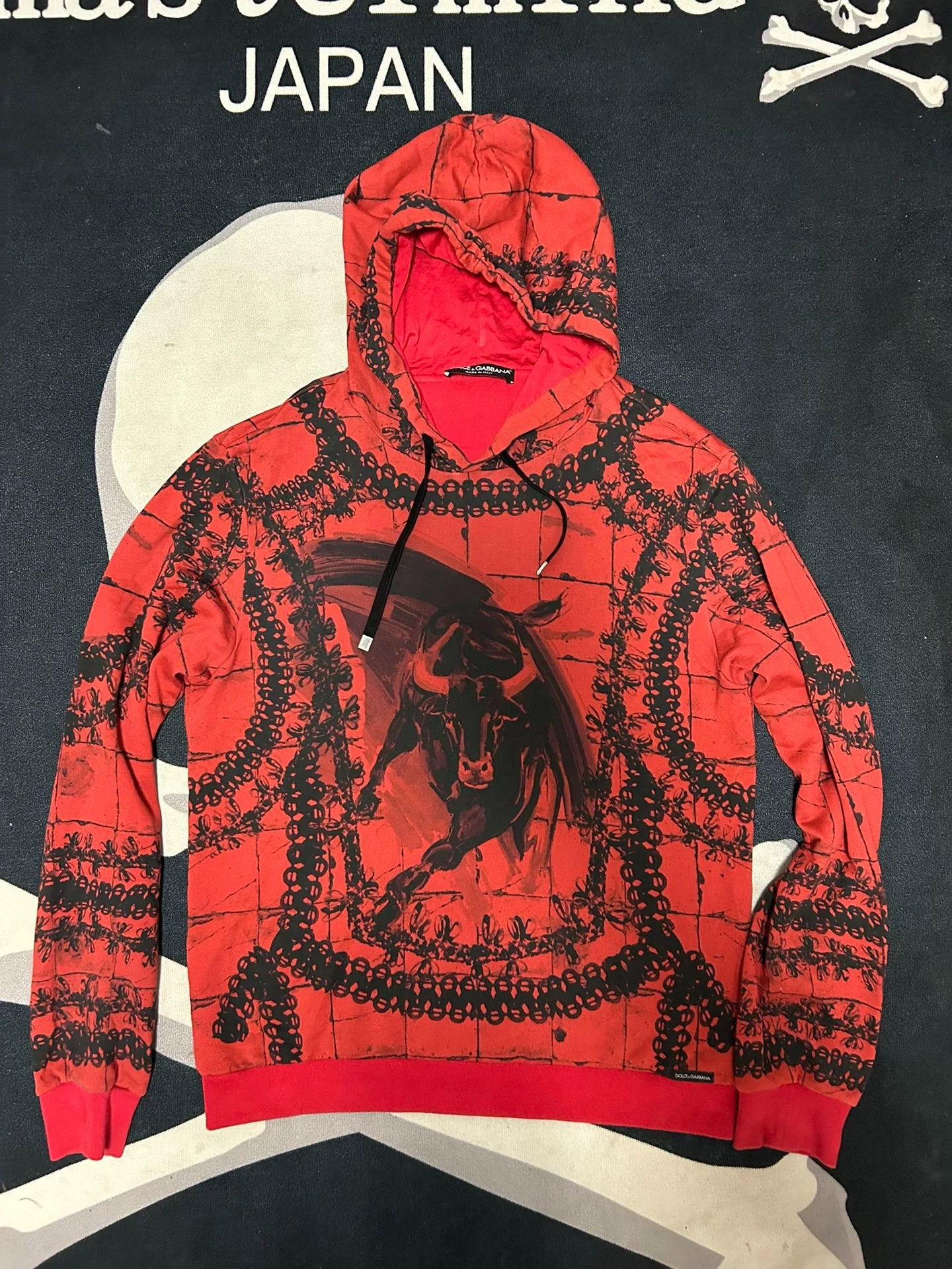 Dolce & Gabbana Bull Graphic Hoodie