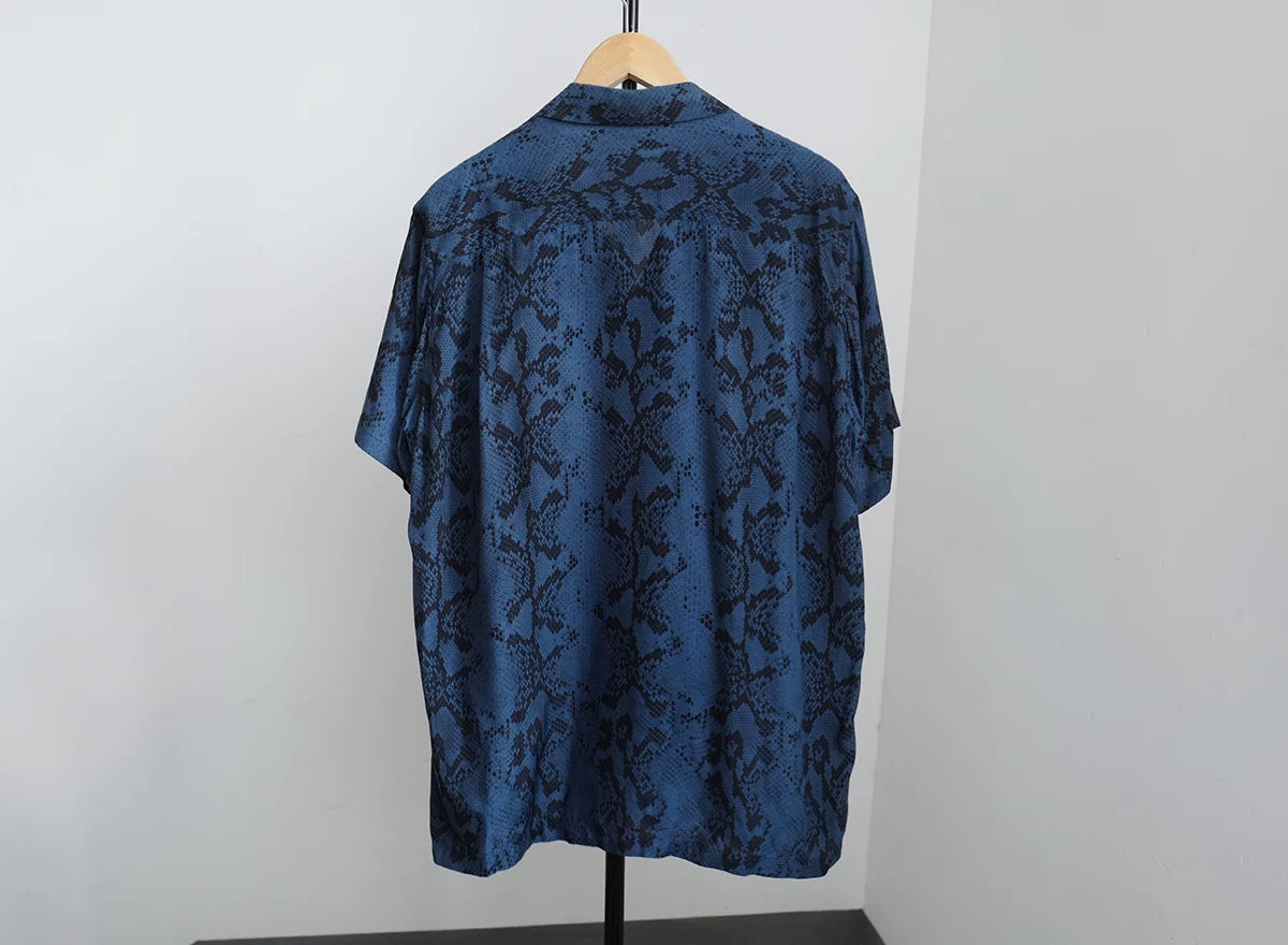 wacko maria short sleeve snake pattern shirt