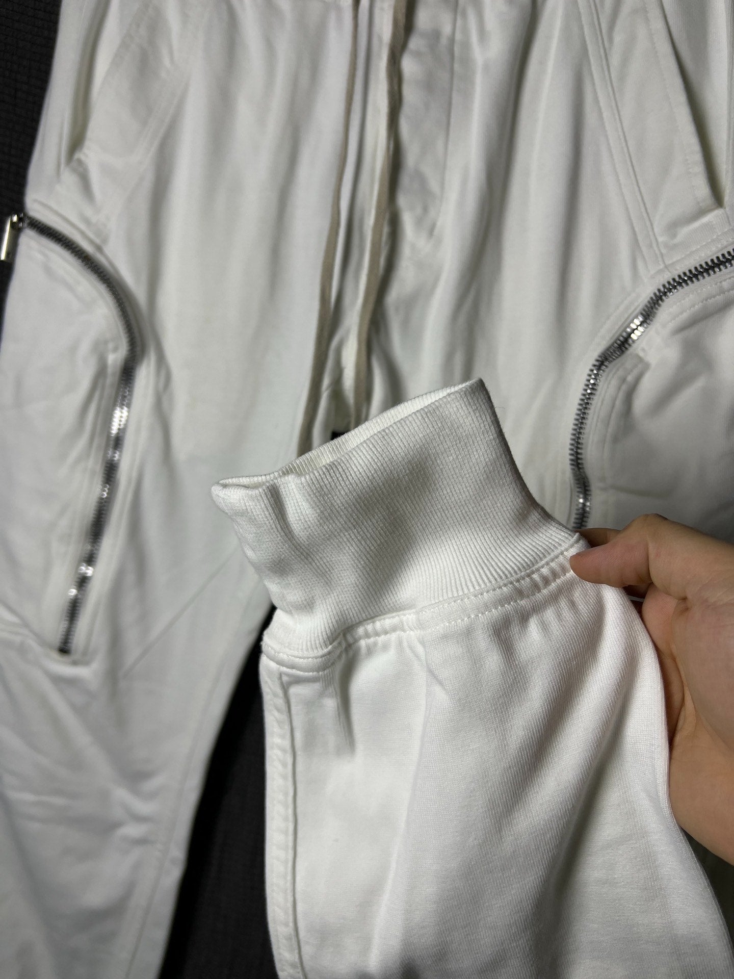 Rick Owens 20ss White Cargo Jogger Pants