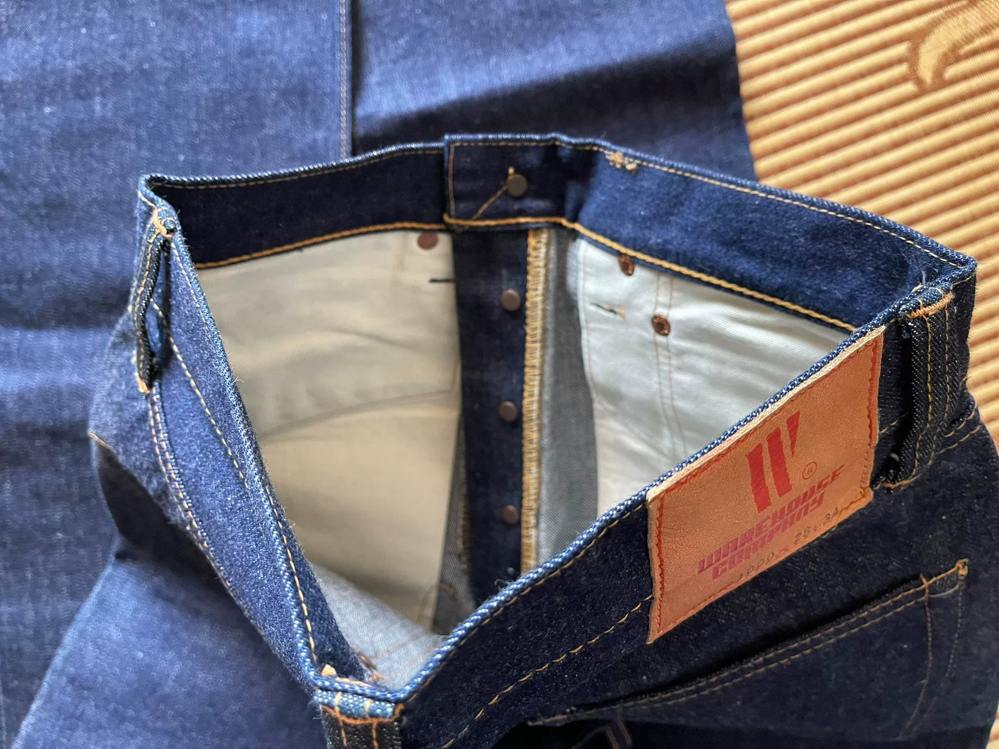 Warehouse 1000 Natural Indigo Dyed Jeans W28