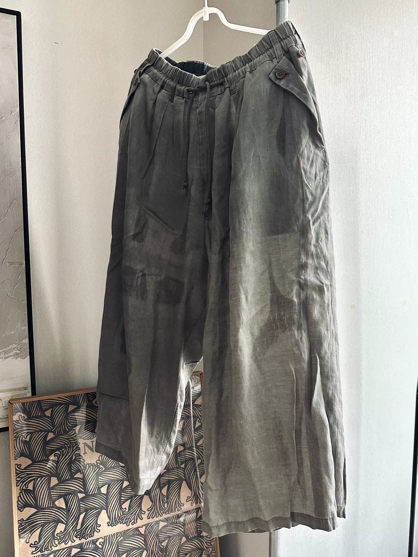 Yohji Yamamoto Main Line Silk Wide Pants