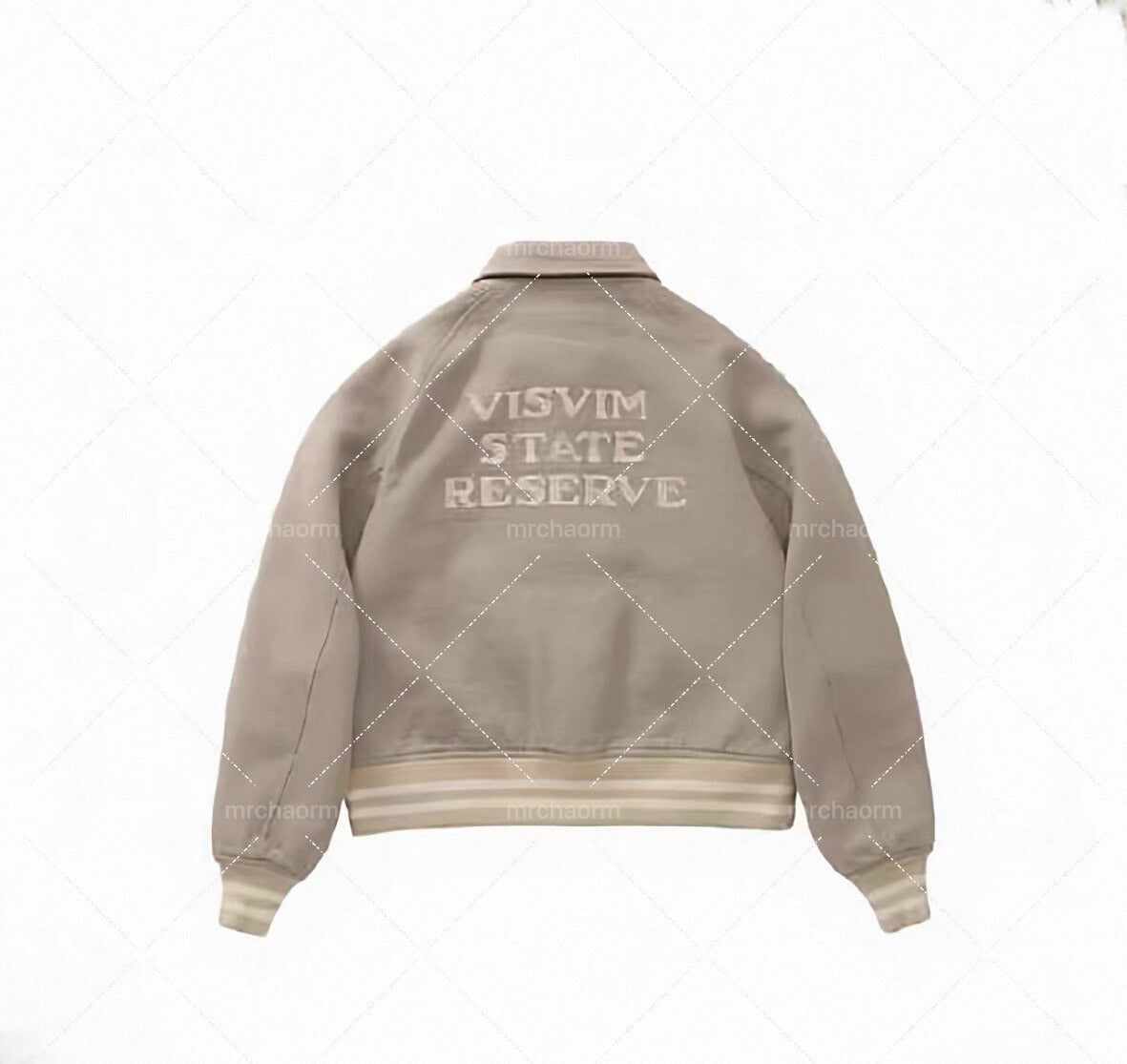 visvim crestwood varsity jacket in green