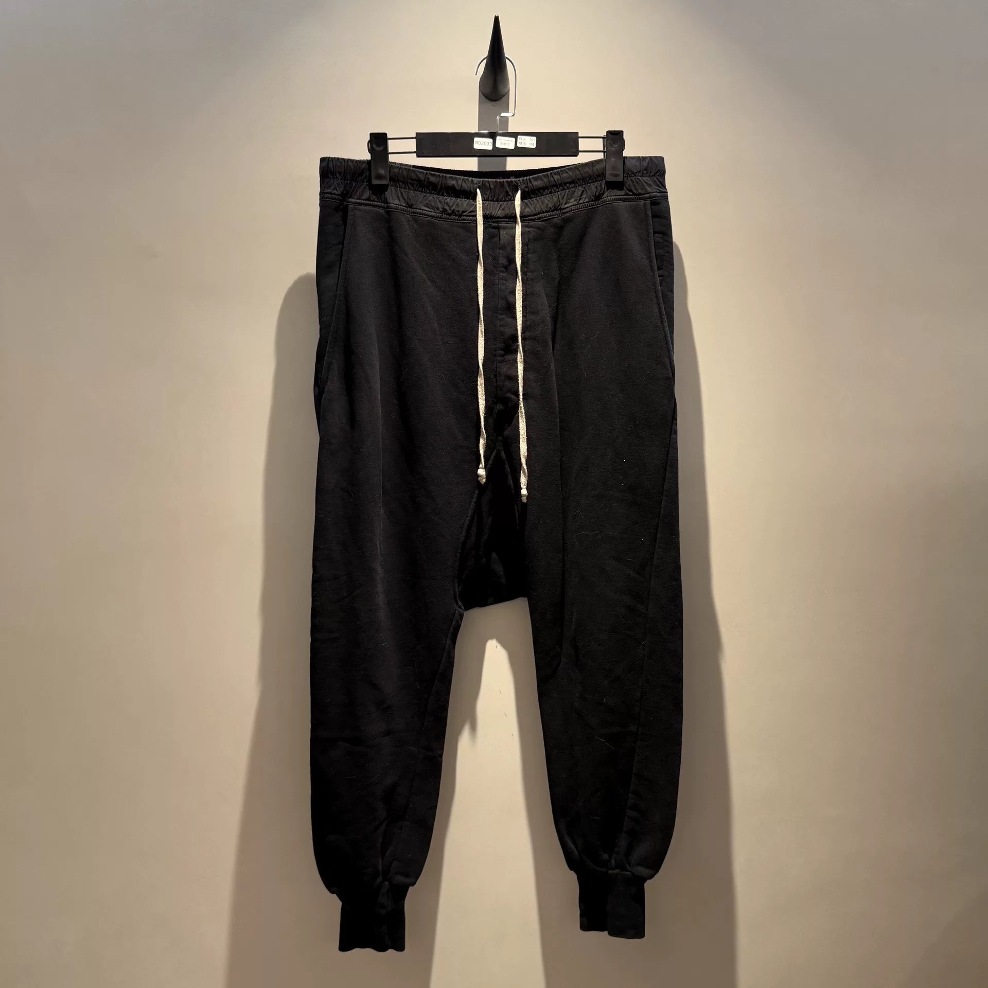 rick owens drkshdw jogger pants in black