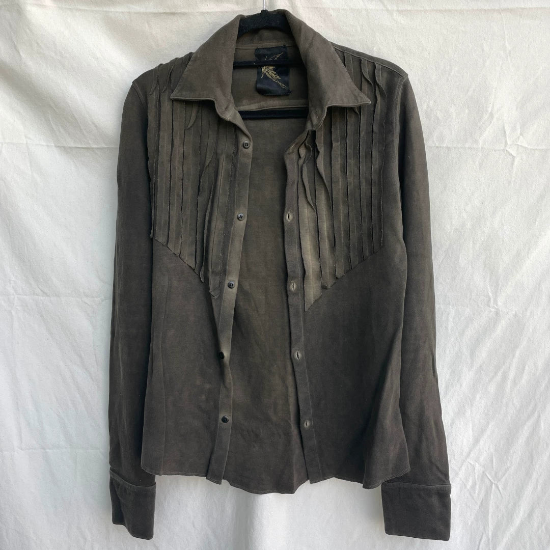 Kiryuyrik Distressed Long-Sleeve Rock Shirt