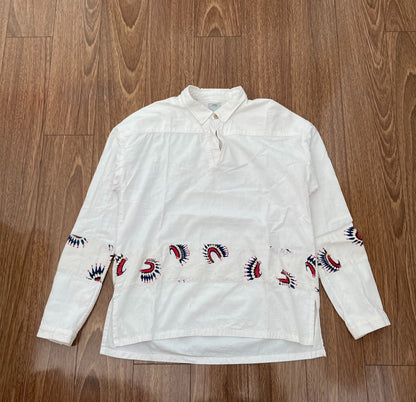 visvim kerchief border tunic shirt