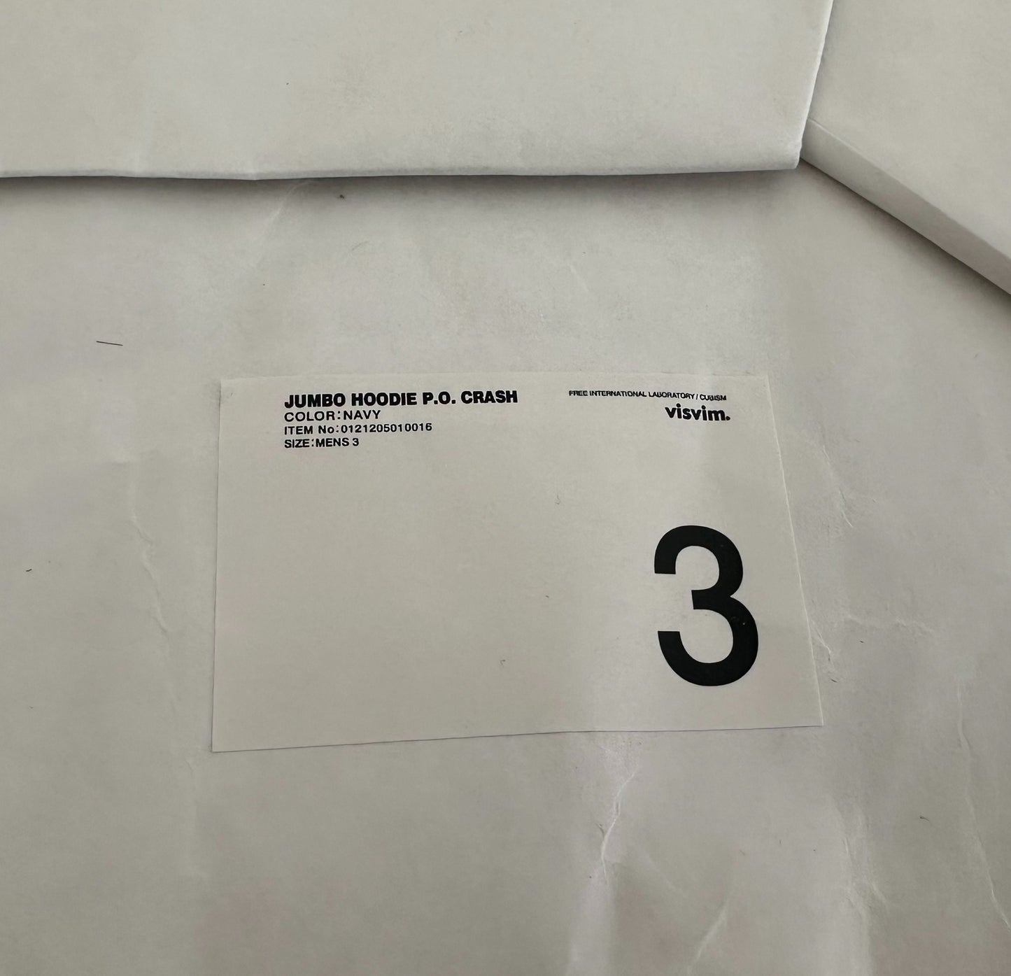 visvim jumbo hoodie in navy blue