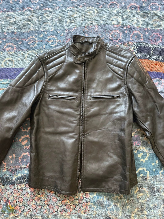 rrl motorcycle style leather jacket