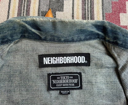 neighborhood x mr.porter savage denim jacket
