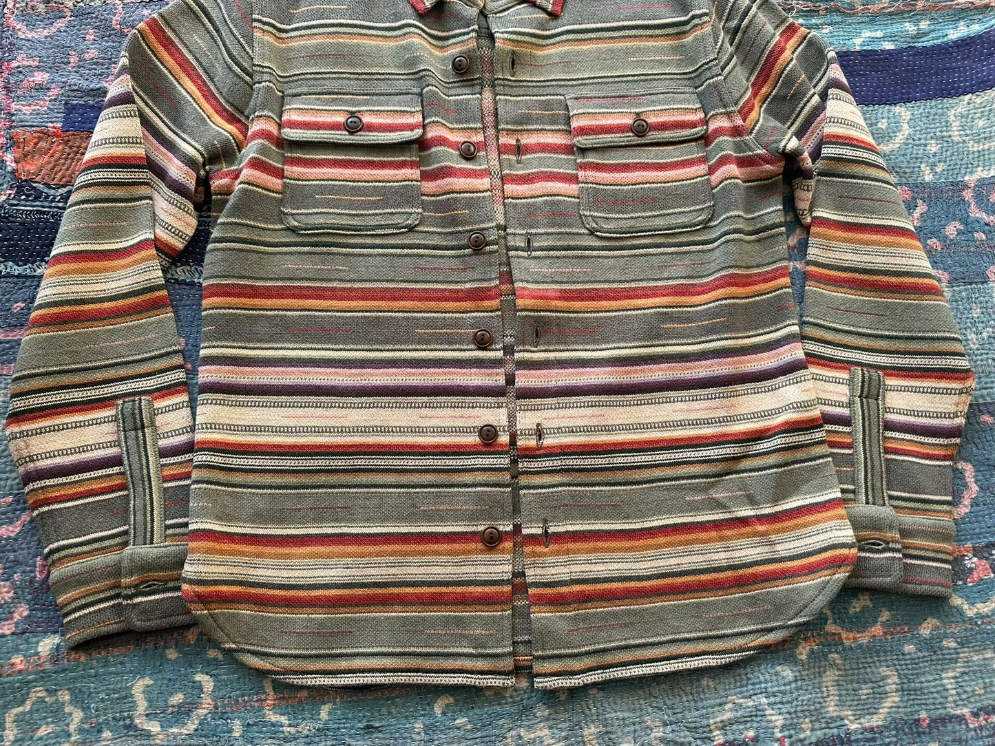 rrl southwest rainbow long sleeve shirt