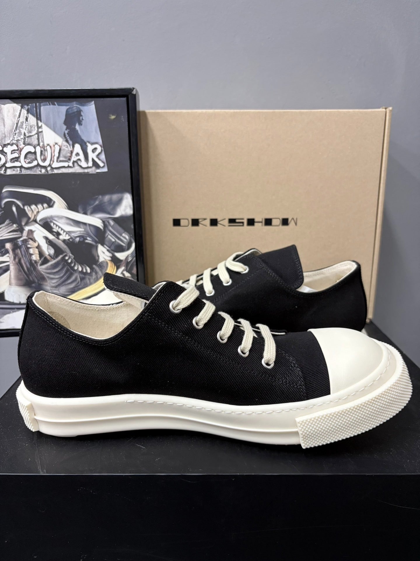 Rick Owens DRKSHDW TEMPLE Canvas Shoes