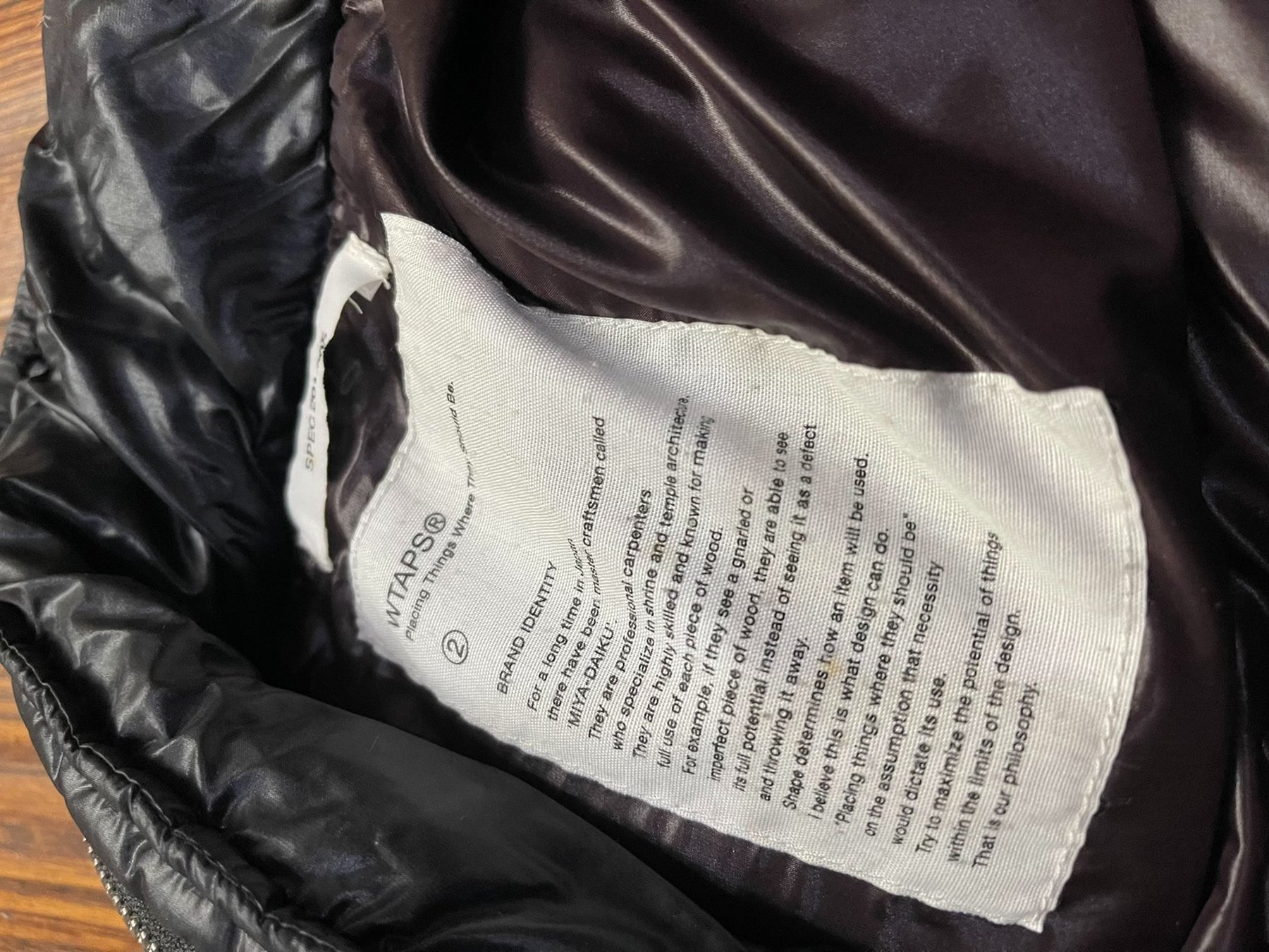 WTAPS Shawn Yue Style Down Jacket