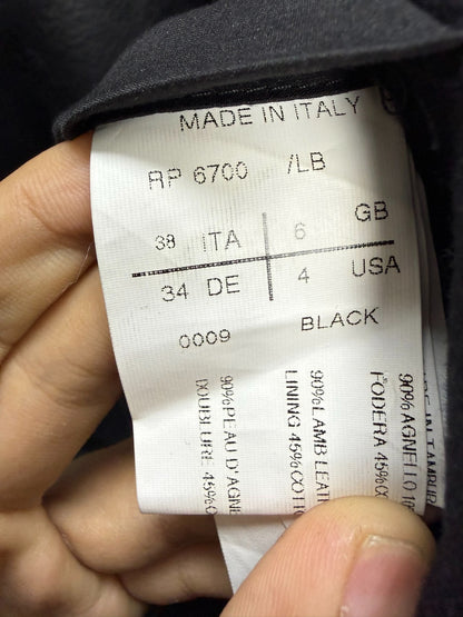 Rick Owens Suede Distressed Biker Jacket
