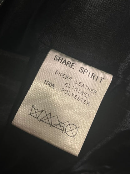 Share Spirit Sheepskin Motorcycle Jacket