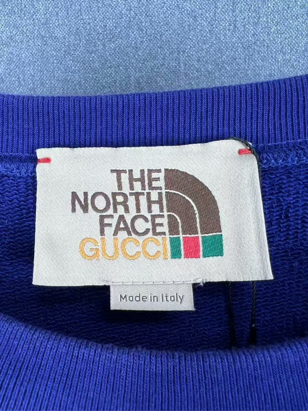 gucci the north face colorblock sweatshirt