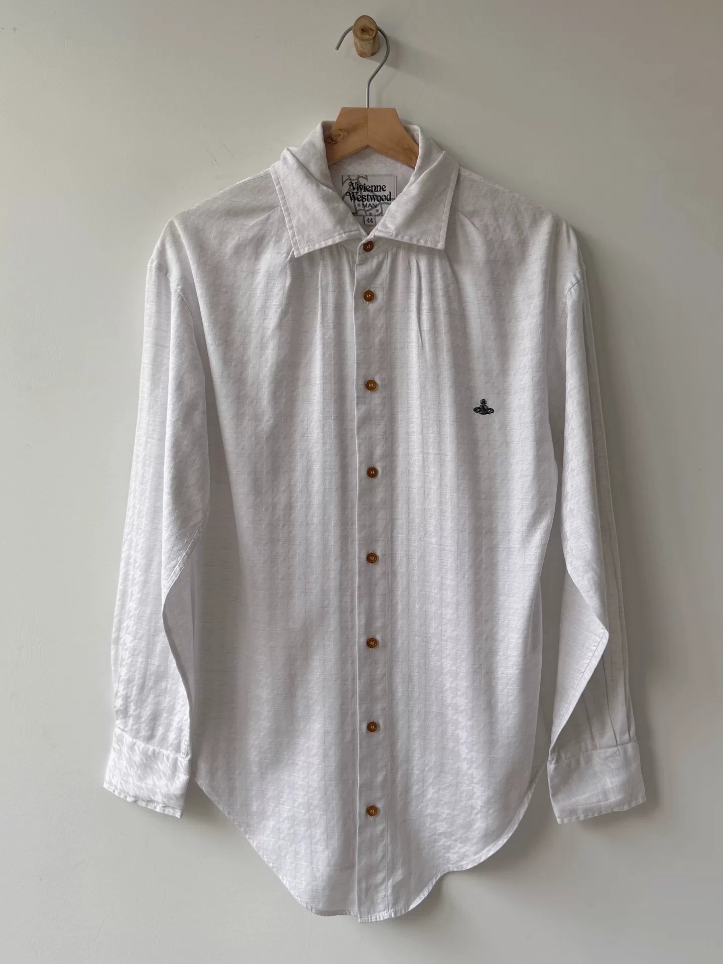 vivienne westwood single button pleated shirt