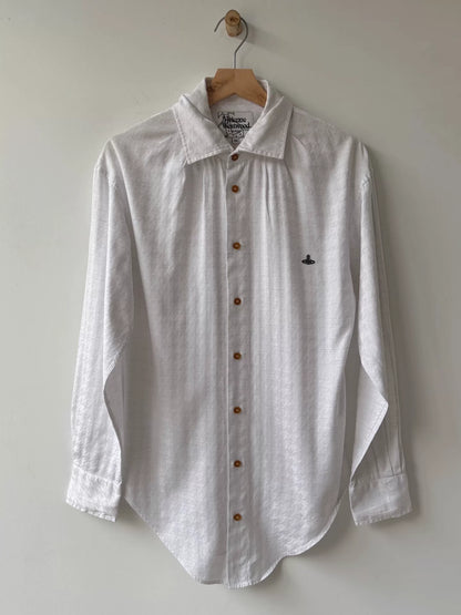 vivienne westwood single button pleated shirt