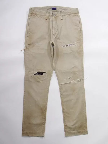Vanquish & Fragment Distressed Lightning Pants