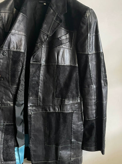 alexander mcqueen leather jacket from fw2000