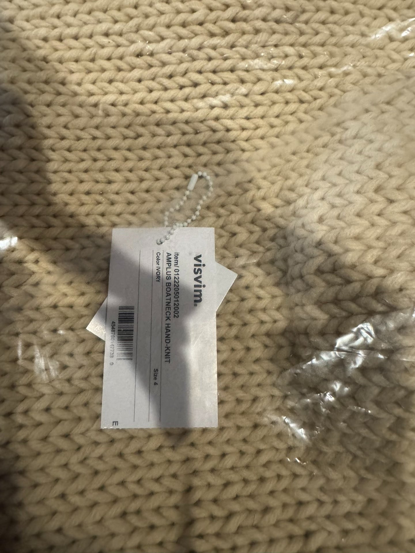 VISVIM 22AW Amplus Boatneck Hand Knit Sweater