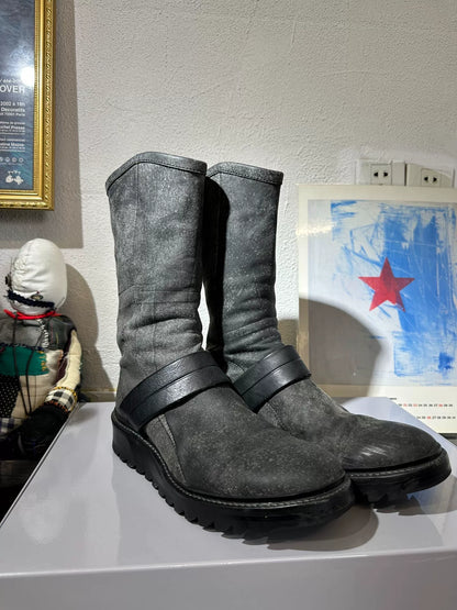 Julius 7 Suede High-Top Engineer Boots