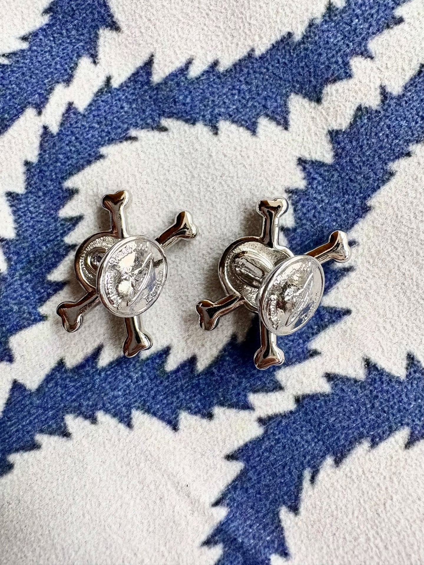 Vivienne Westwood Vintage Rhinestone Skull Cufflinks