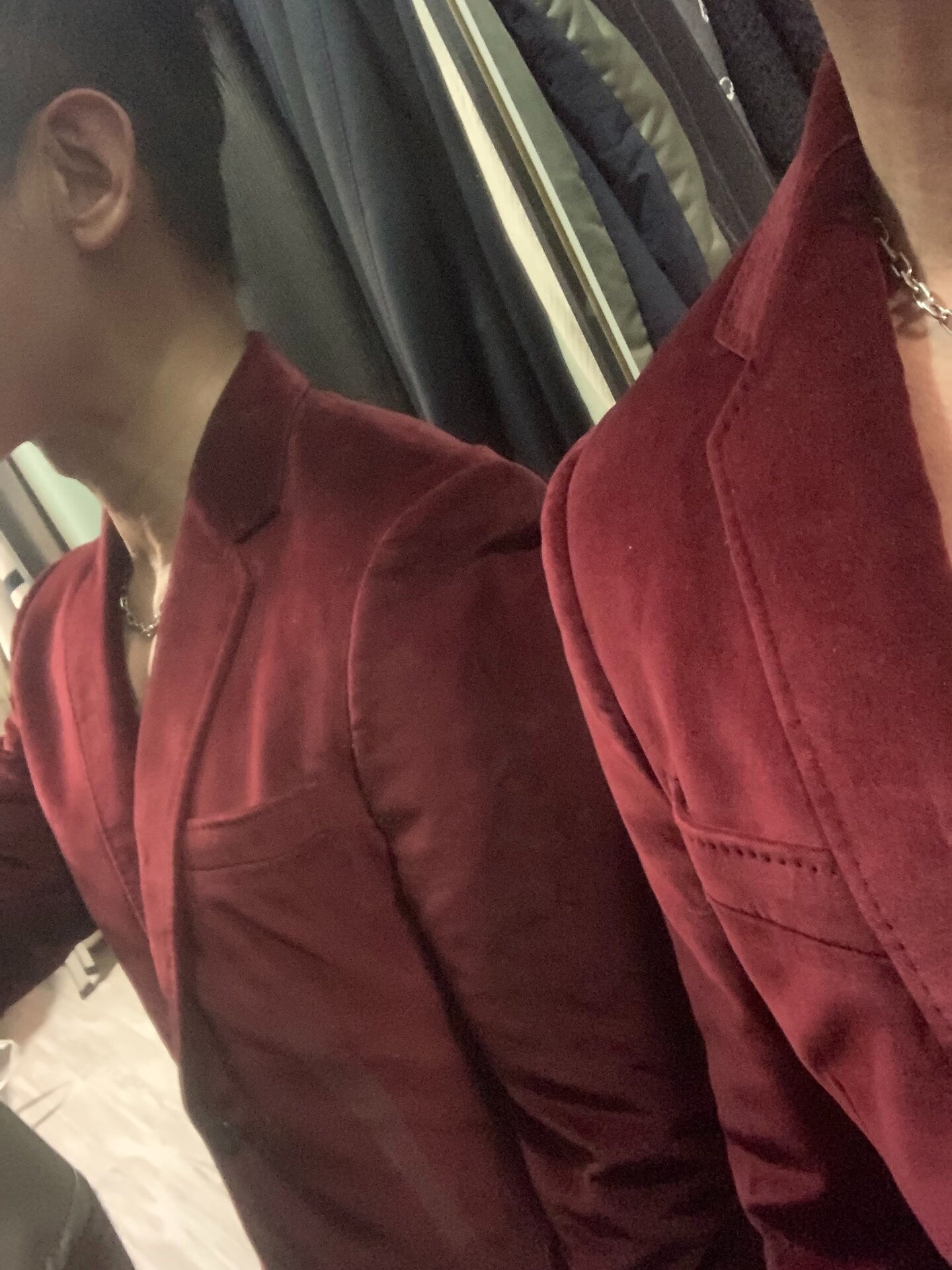 gucci red velvet suit size 46