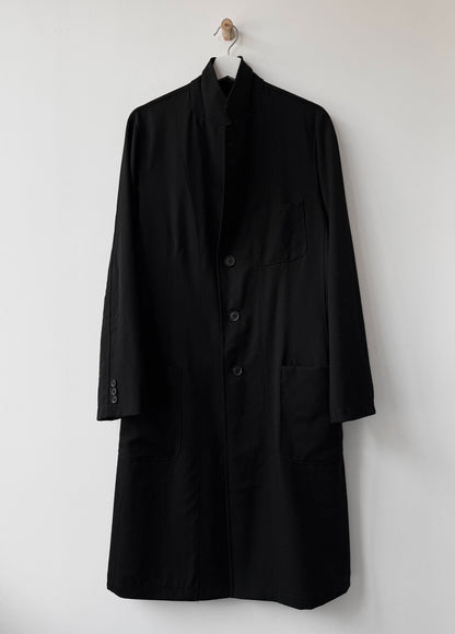 Yohji Yamamoto 21AW Gaba Wool Trench Coat