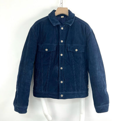 Gucci Blue Logo Reversible Cotton Jacket