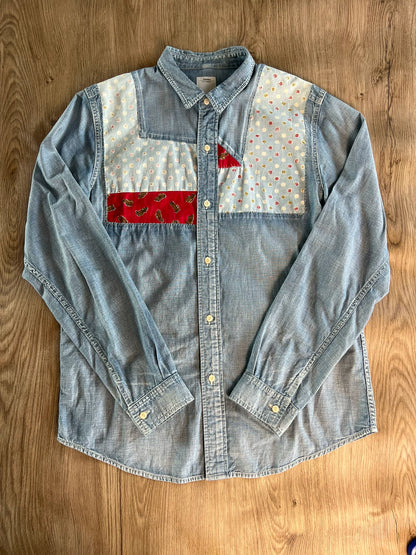 visvim Granger Light Blue Denim Shirt