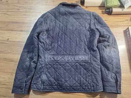 RRL Ralph Lauren Blue Dyed Collar Jacket