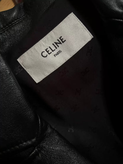 celine double-breasted lambskin coat 2020fw