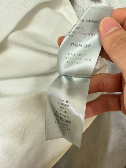 dior embroidered logo crew neck short sleeve