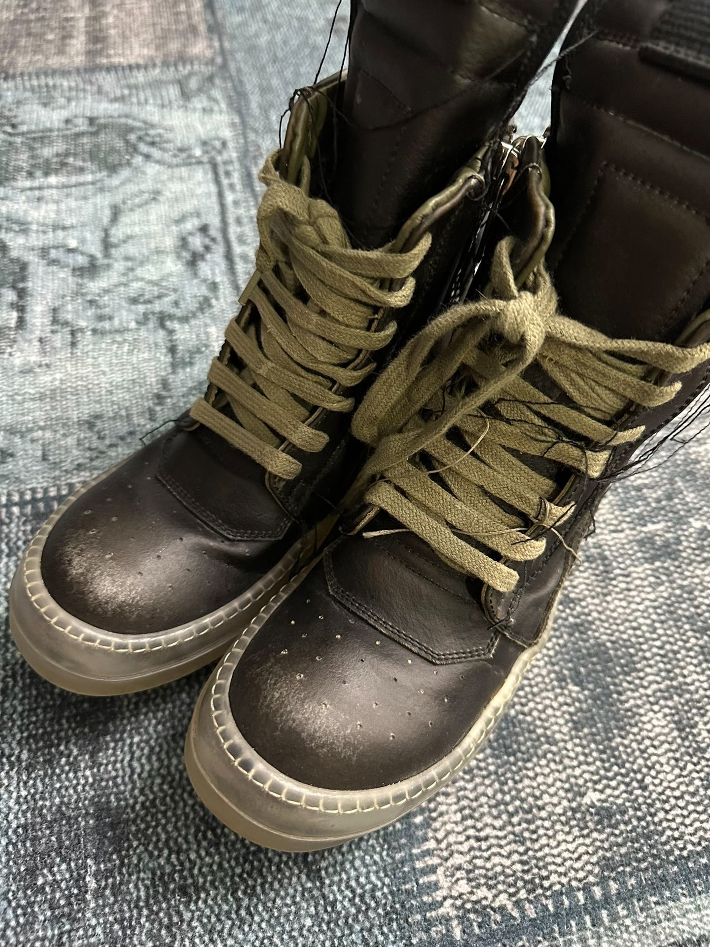 Rick Owens Black Phantom Tassel Inverted Triangle 36