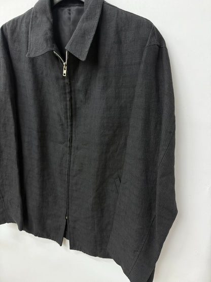 y's for men linen texture collar jacket