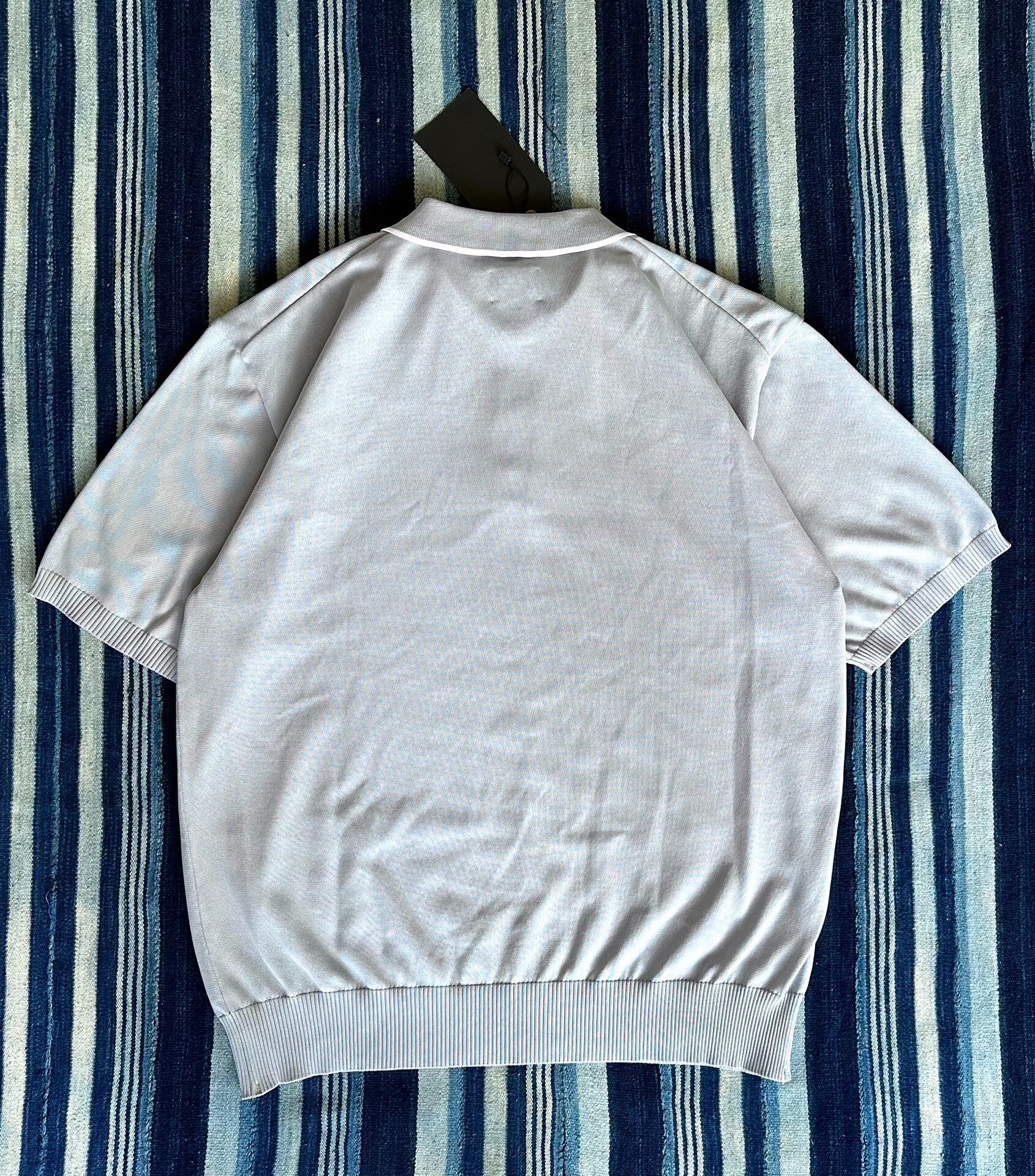 Needles Short-Sleeve Polo Sweater