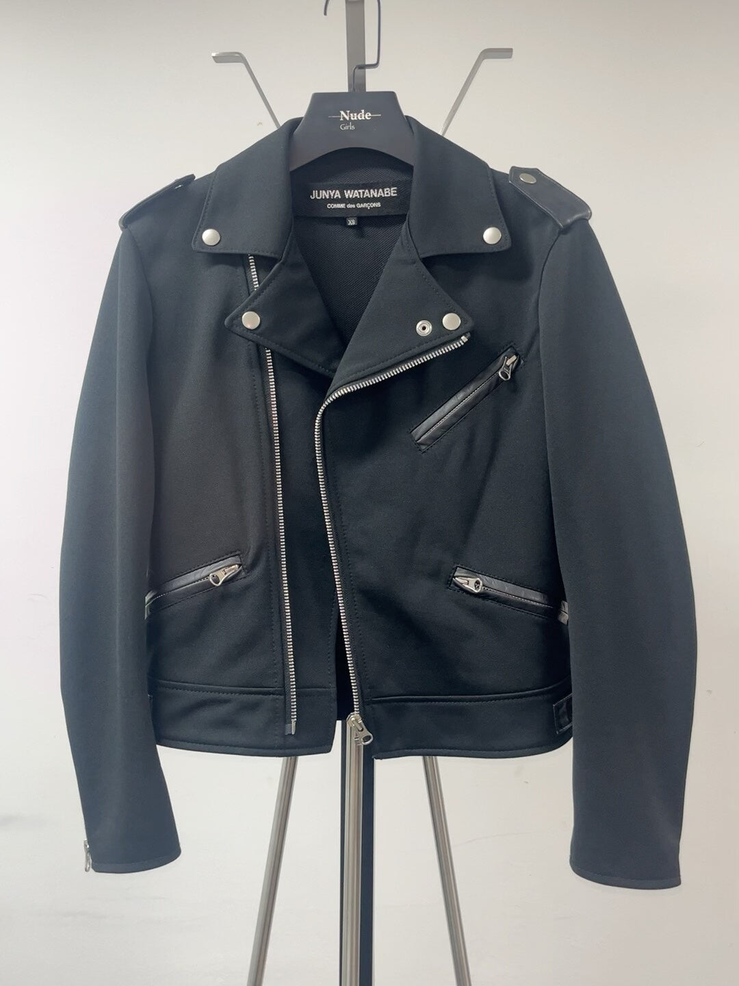 junya watanabe patchwork motorcycle jacket