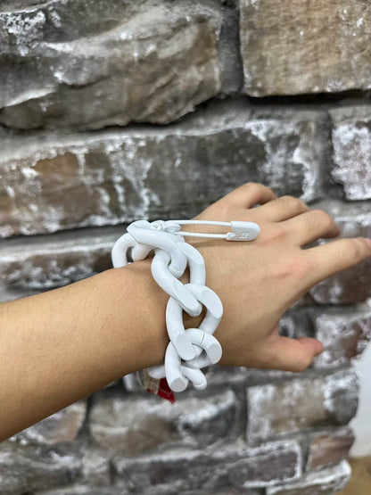 Raf Simons White Painted Bracelet