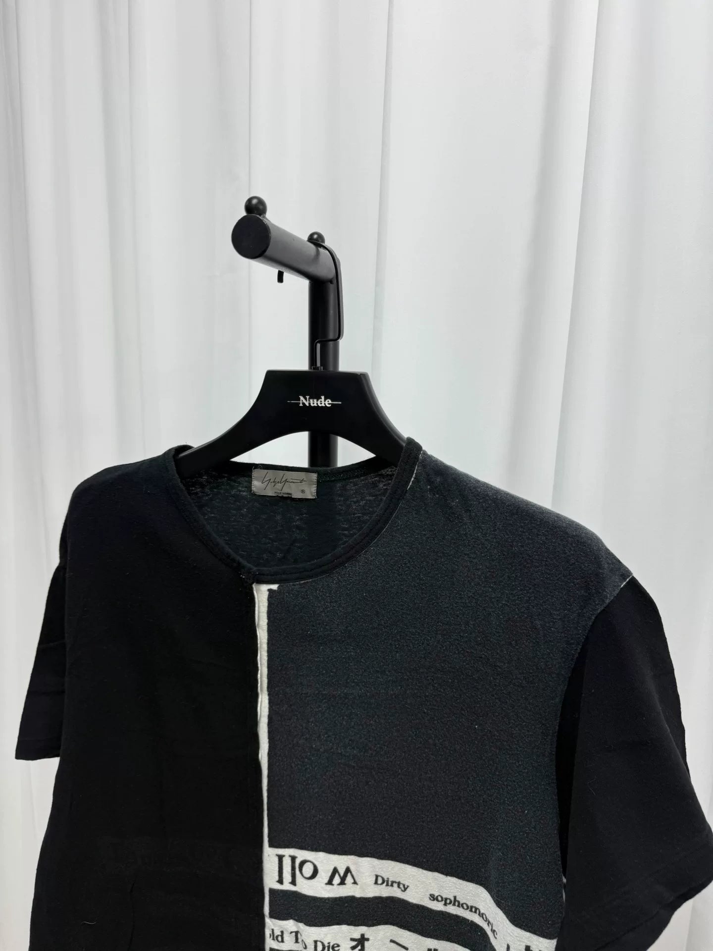 Yohji Yamamoto White Character Tee