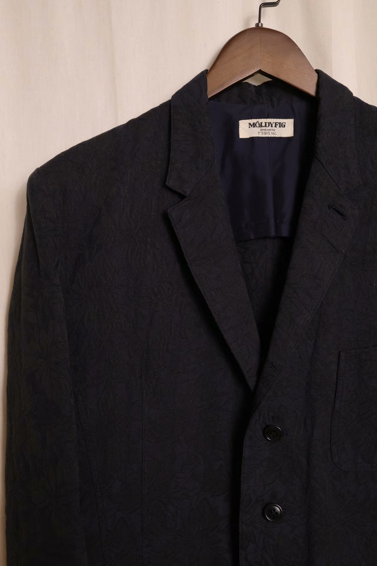 Moldyfig by Yohji Yamamoto Jacquard Belted Jacket
