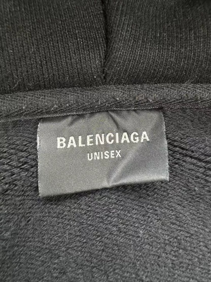 balenciaga paris tower distressed zip jacket